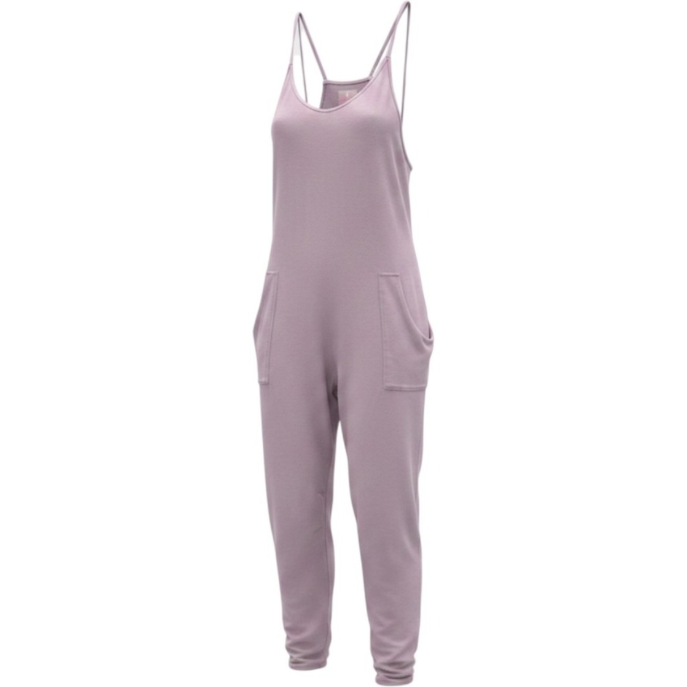 Free People FP Movement Hot Shot Onesie Jumpsuit Mauve Purple Size M OB1054350